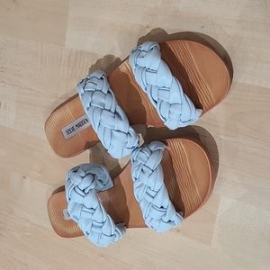 Steve Madden Blue Faux Leather Sandals size 9